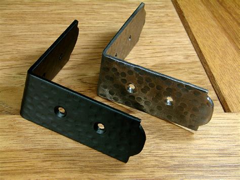 hammered metal corner brackets|steel inside corner brace.